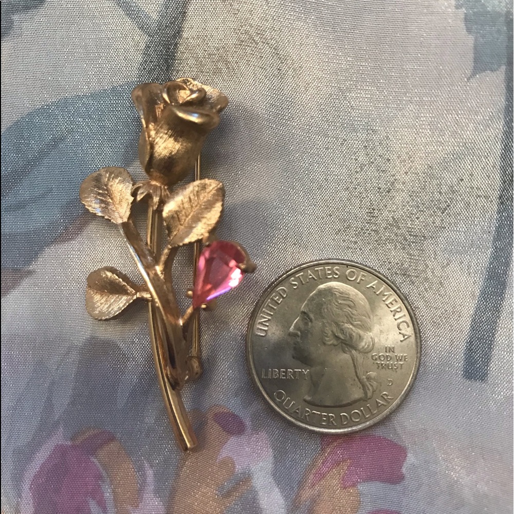 Vintage Avon Rose Brooch